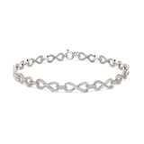 Pulseras Festivas, Plata de Ley 925, Zirconia cúbica artificial