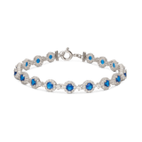 Pulsera de tenis, Plata 925 bañada en rodio, Zirconia cúbica artificial
