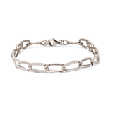 Pulseras Festivas, Plata 925 bañada en rodio, Zirconia cúbica artificial