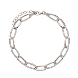 Pulseras Festivas, Plata 925 bañada en rodio, Zirconia cúbica artificial