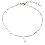 Pulseras Delicadas, Plata 925 bañada en rodio, Sin piedra