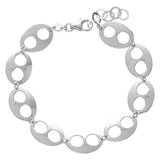 Pulseras Festivas, Plata 925 bañada en rodio, Sin piedra