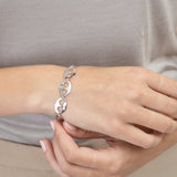 Pulseras Festivas, Plata 925 bañada en rodio, Sin piedra