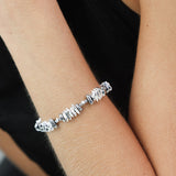 Pulsera de piedra, Piedras de hematita con metales, Hematita artificial