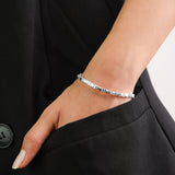 Pulseras Delicadas, Piedras de hematita con metales, Hematita artificial