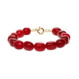 Pulsera de piedra, Bañado en oro, Cuarzo artificial