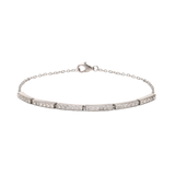 Pulseras Festivas, Plata 925 bañada en rodio, Zirconia cúbica artificial