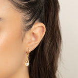 Gotas, Bañado en oro, Zirconia cúbica artificial, Perla cultivada
