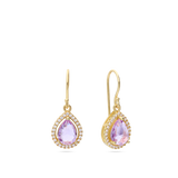 Gotas, Bañado en oro, Zirconia cúbica artificial, Vidrio de plomo