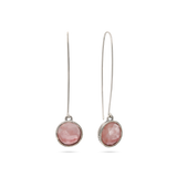 Gotas, Plata de Ley 925, Cuarzo cereza artificial