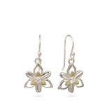 Gotas, Plata 925 con oro 9k, Zirconia cúbica artificial