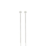 Gotas, Plata 925 bañada en rodio, Zirconia cúbica artificial