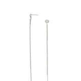 Gotas, Plata 925 bañada en rodio, Zirconia cúbica artificial