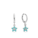 Aros, Plata 925 bañada en rodio, Zirconia cúbica artificial