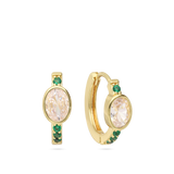 Aros, Bañado en oro, Zirconia cúbica artificial