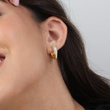Aros, Bañado en oro, Zirconia cúbica artificial