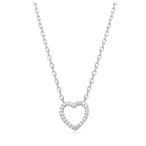 Collar colgante, Plata de Ley 925, Zirconia cúbica artificial