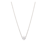 Collar colgante, Plata 925 bañada en rodio, Zirconia cúbica artificial