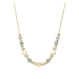 Cadena de elementos, Bañado en oro, Cristal Swarovski artificial