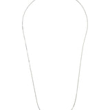 Collar Delicado y Festivo, Plata 925 bañada en rodio, Sin piedra
