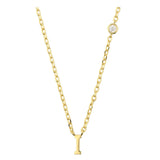 Collar colgante, Bañado en oro, Zirconia cúbica artificial