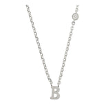 Collar colgante, Plata 925 bañada en rodio, Zirconia cúbica artificial