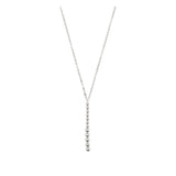 Collar colgante, Plata 925 bañada en rodio, Sin piedra