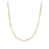 collar de piedra, Bañado en oro, Hematita artificial
