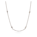 Cadena de elementos, Plata 925 bañada en rodio, Sin piedra