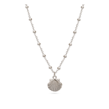 Collar colgante, Plata 925 bañada en rodio, Sin piedra