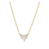 Collar colgante, Bañado en oro, Zirconia cúbica artificial