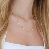 Cadena de elementos, Bañado en oro, Zirconia cúbica artificial