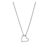 Collar colgante, Plata 925 bañada en rodio, Zirconia cúbica artificial