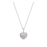 Collar colgante, Plata 925 bañada en rodio, Zirconia cúbica artificial