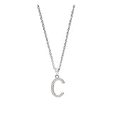 Collar colgante, Plata 925 bañada en rodio, Zirconia cúbica artificial