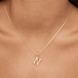 Collar colgante, Bañado en oro, Zirconia cúbica artificial