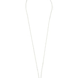 Collar colgante, Plata 925 bañada en rodio, Zirconia cúbica artificial, Perla cultivada