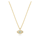 Collar colgante, Bañado en oro, Zirconia cúbica artificial, Esmalte