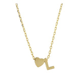 Collar colgante, Bañado en oro, Sin piedra