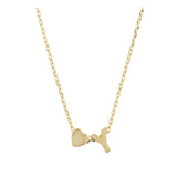Collar colgante, Bañado en oro, Sin piedra