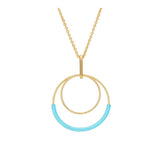 Collar colgante, Bañado en oro, Sin piedra