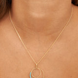 Collar colgante, Bañado en oro, Sin piedra
