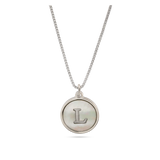 Collar colgante, Acero inoxidable, Madreperla artificial