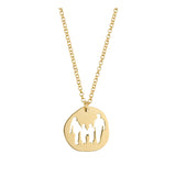 Collar colgante, Bañado en oro, Sin piedra