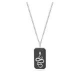 collar de hombre, Acero inoxidable, Zirconia cúbica artificial, Ágata artificial