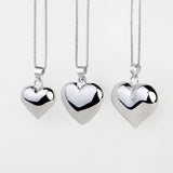 Collar colgante, Plata 925 bañada en rodio, Sin piedra