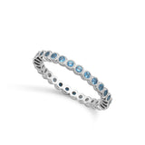 Anillo Delicado, Plata 925 bañada en rodio, Zirconia cúbica artificial