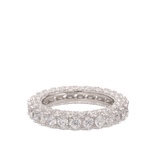 Anillo Delicado, Plata 925 bañada en rodio, Zirconia cúbica artificial