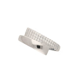 Anillo Delicado, Plata 925 bañada en rodio, Zirconia cúbica artificial