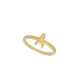Anillo Delicado, Bañado en oro, Sin piedra
